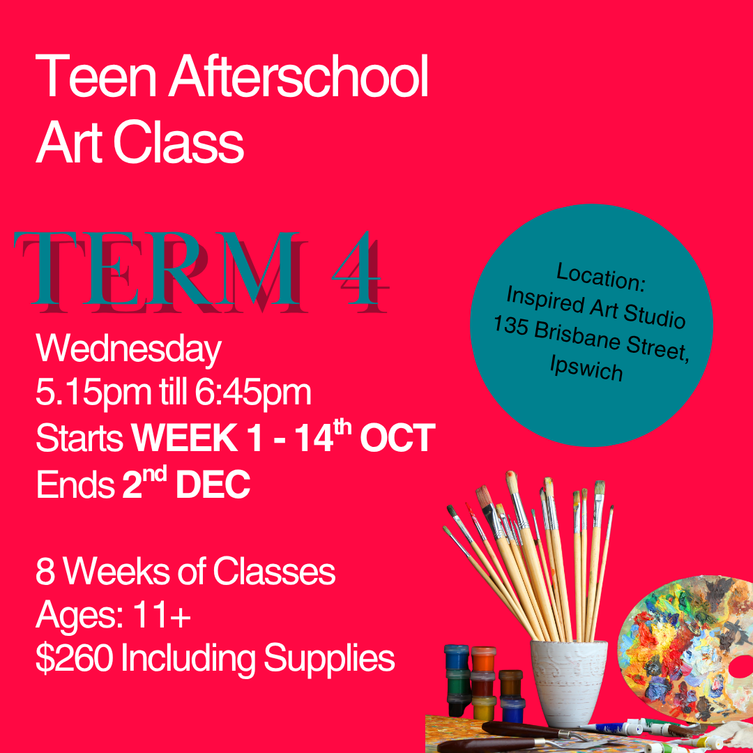 Teens Afterschool Wednesday Art Class Term 4 2026
