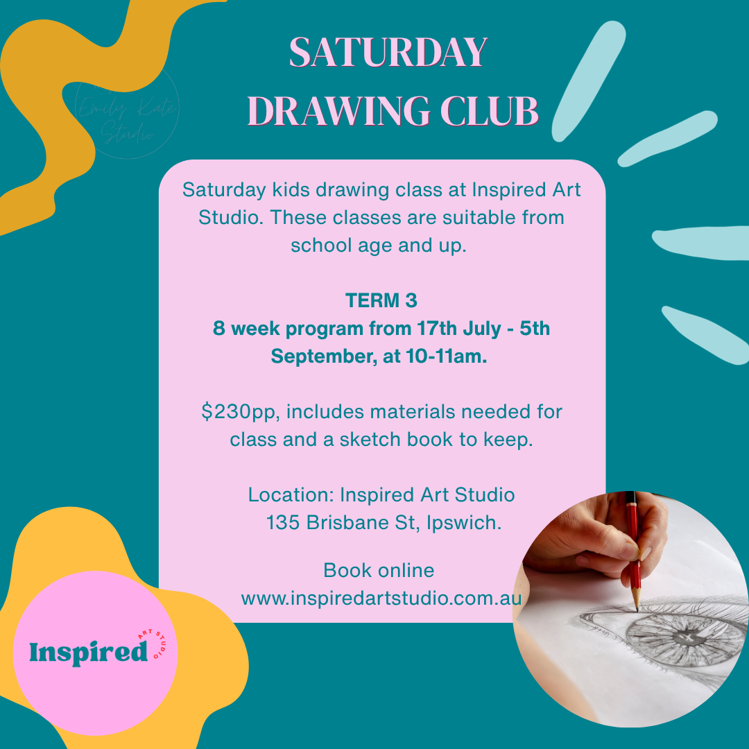 Saturday Kids Drawing Club Program TERM 3