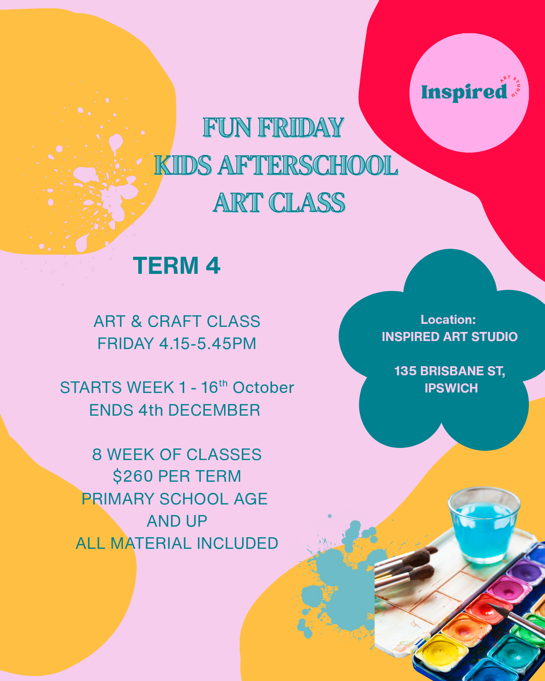 TERM 4 FUN FRIDAY Art Class 2026
