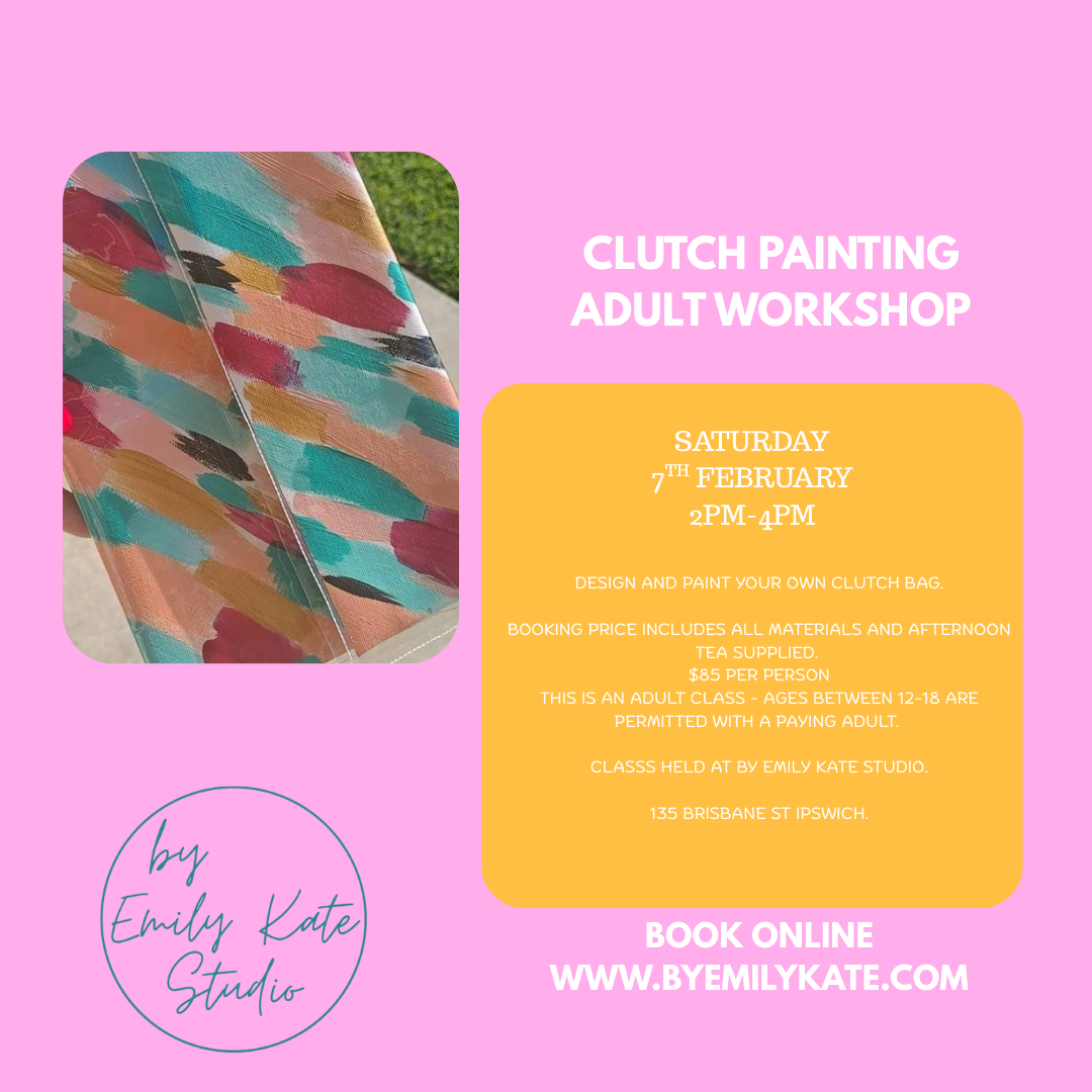 SAT 7TH FEB - CLUTCH PAINTING ADULT WORKSHOP