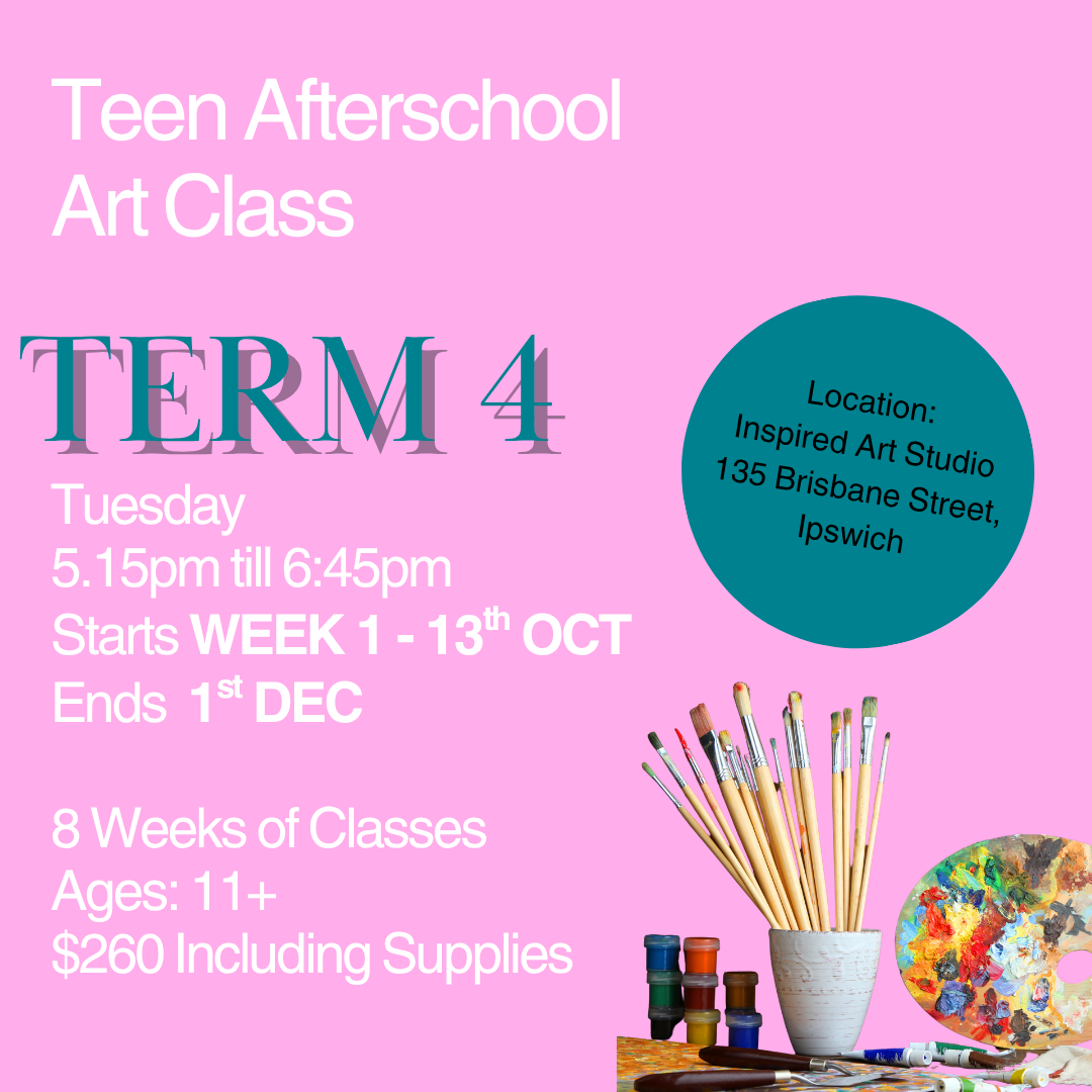 Afterschool Teens Art Class Tuesday Term 4 2026