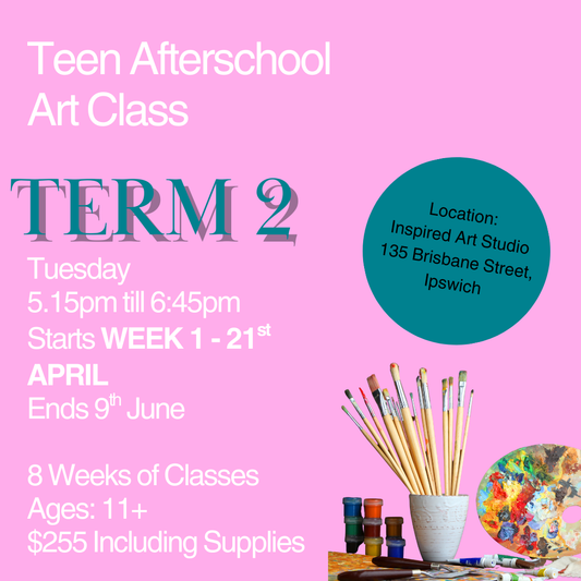 Afterschool Teens Art Class Tuesday Term 2 2026