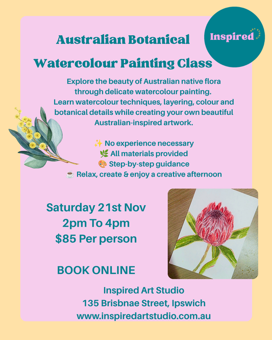 Australian Botanical Painting Workshop- Sat 21st November