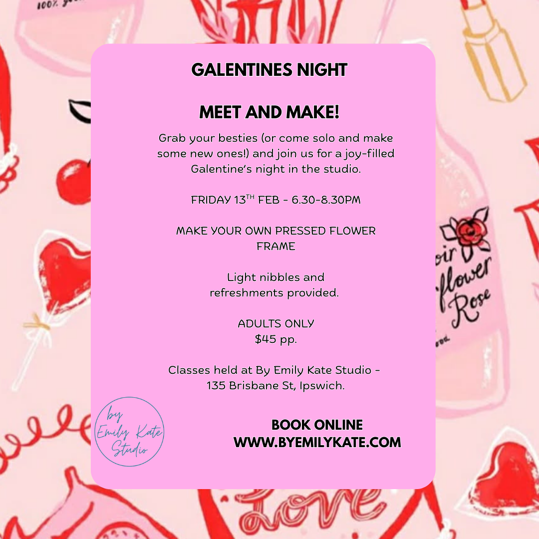FRIDAY 13TH FEBRUARY - MEET AND MAKE  - PRESSED FLOWER FRAMES