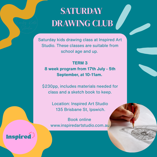 Saturday Kids Drawing Club Program TERM 3