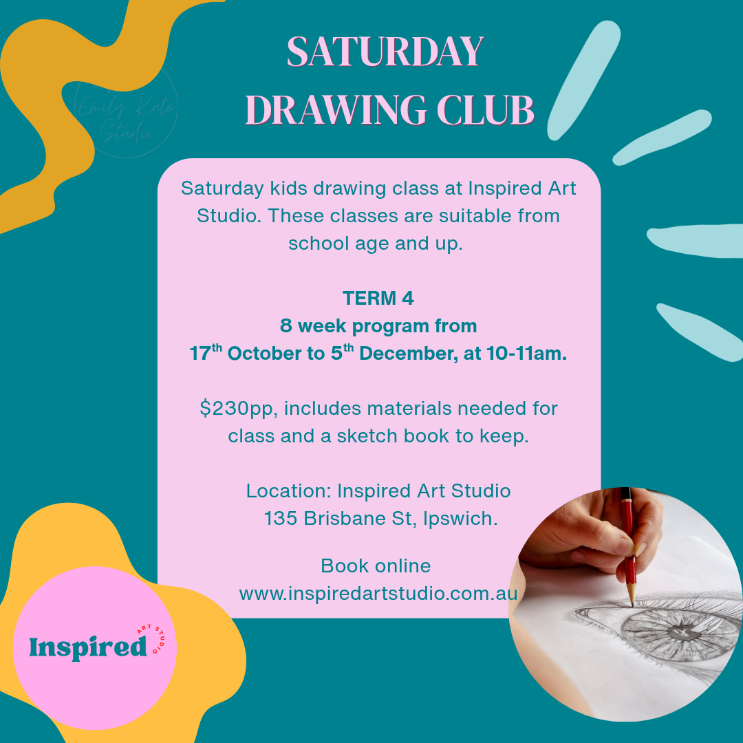 Saturday Kids Drawing Club Program TERM 4