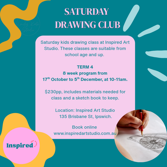 Saturday Kids Drawing Club Program TERM 4