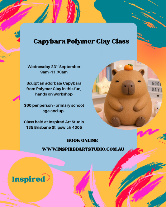 Capybara Polymer Clay Class- Wed 23rd Sep 9am to 11:30am